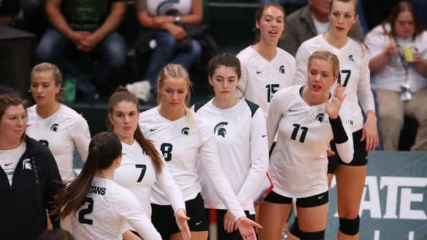 Michigan State Volleyball (PHOTO:  MSU SID)